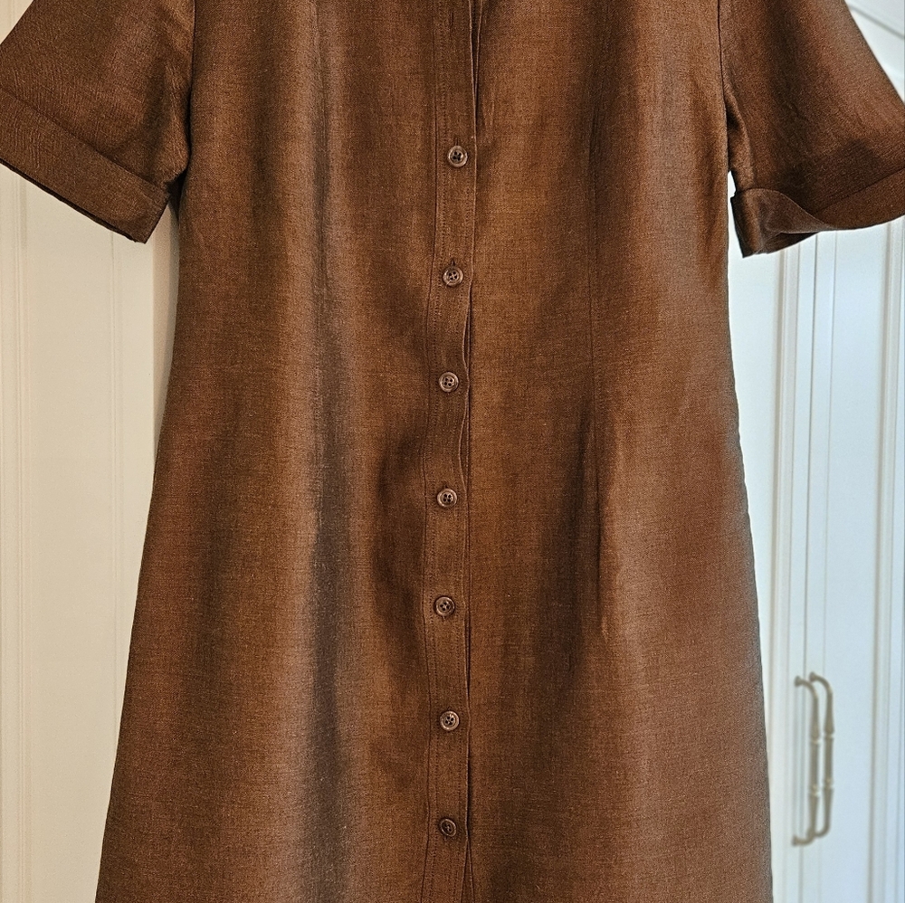 Womens button down dress